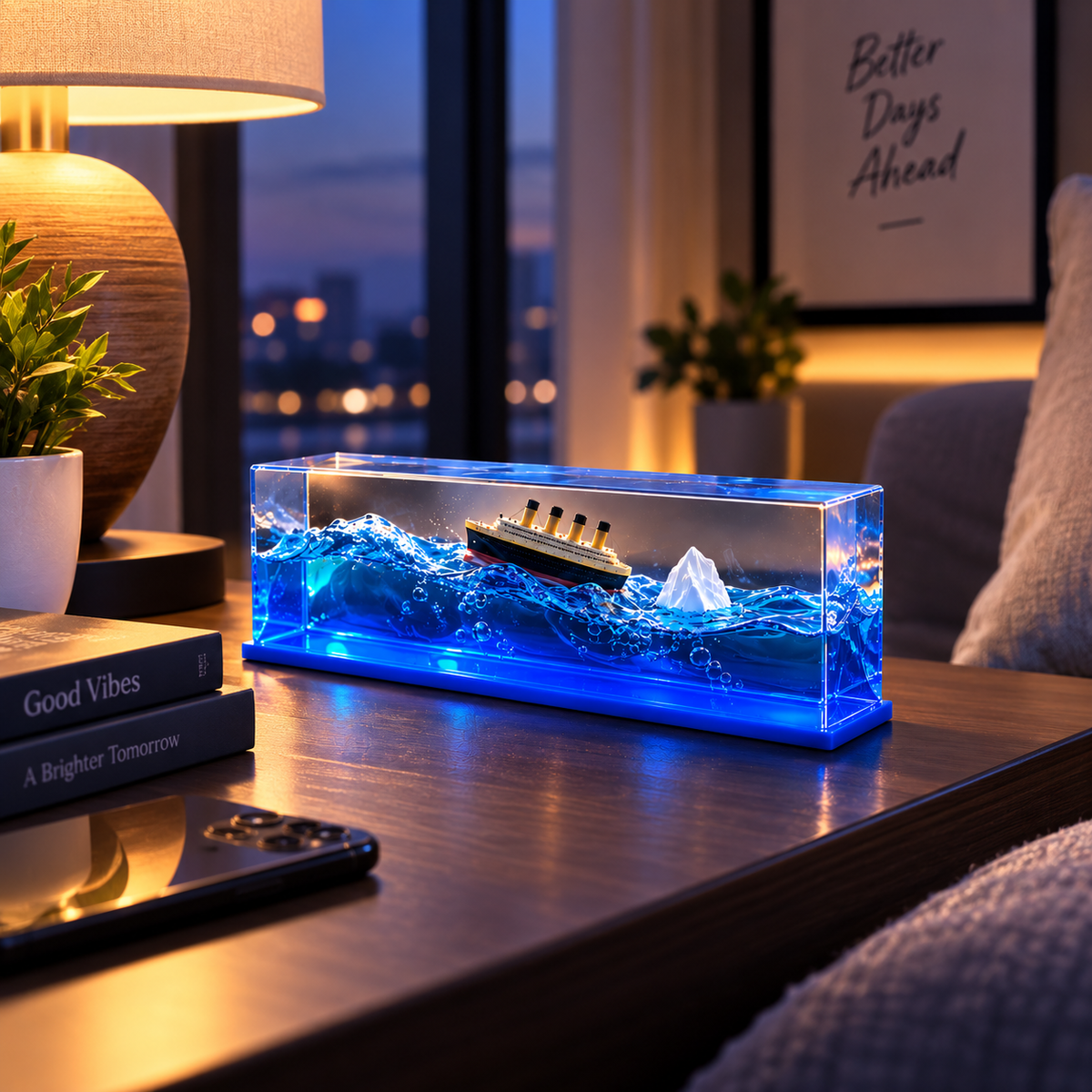 Ocean Wave Cruise Ship Box – Floating Ship Display
